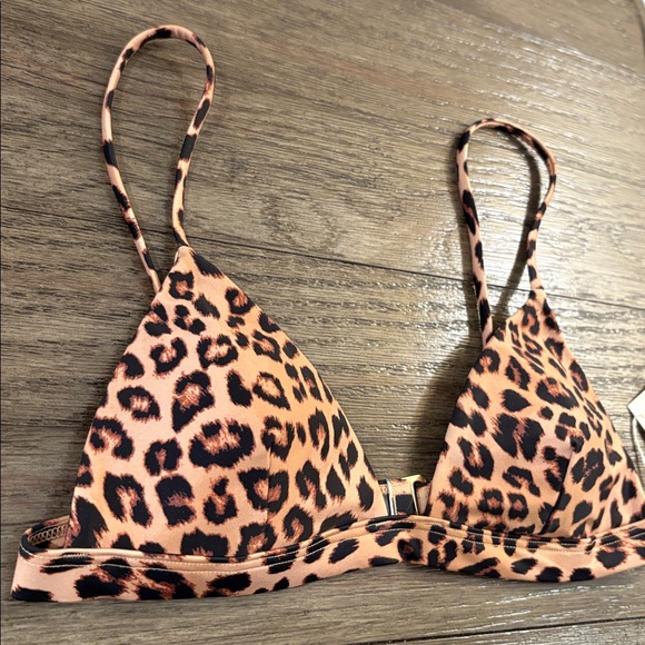 NWT [Summersalt] Triangle Bikini Swimsuit Top in Leopard Women’s Multiple Sizes - Picture 8 of 13